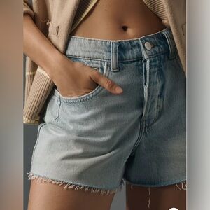 NWT Pilcro The Devon Denim Shorts Size 31 Raw Hem